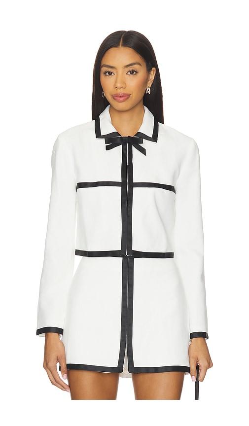 Amanda Uprichard Trey Jacket in Ivory by AMANDA UPRICHARD
