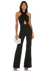 Amanda Uprichard X REVOLVE Zahara Jumpsuit in Black by AMANDA UPRICHARD