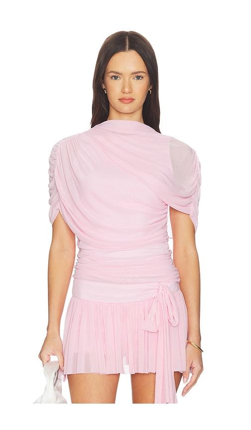 Amanda Uprichard X Revolve Evianna Top in Pink by AMANDA UPRICHARD