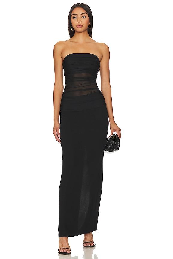 Amanda Uprichard X Revolve Myles Maxi in Black by AMANDA UPRICHARD