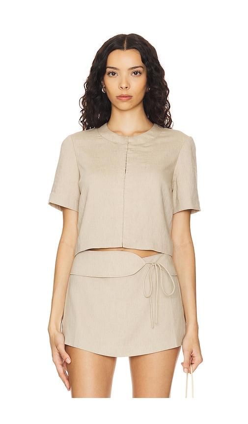 Amanda Uprichard x REVOLVE Bodie Top in Beige by AMANDA UPRICHARD