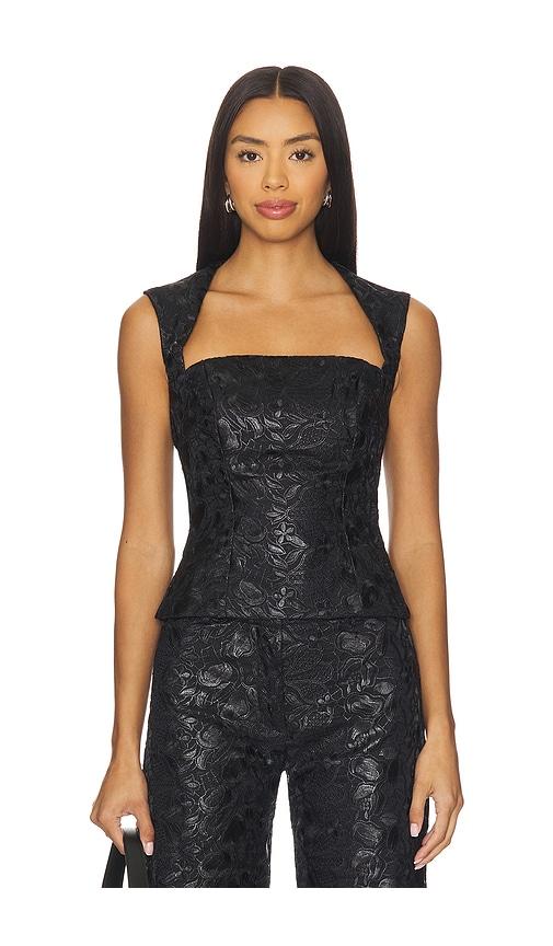 Amanda Uprichard x REVOLVE Breanna Top in Black by AMANDA UPRICHARD