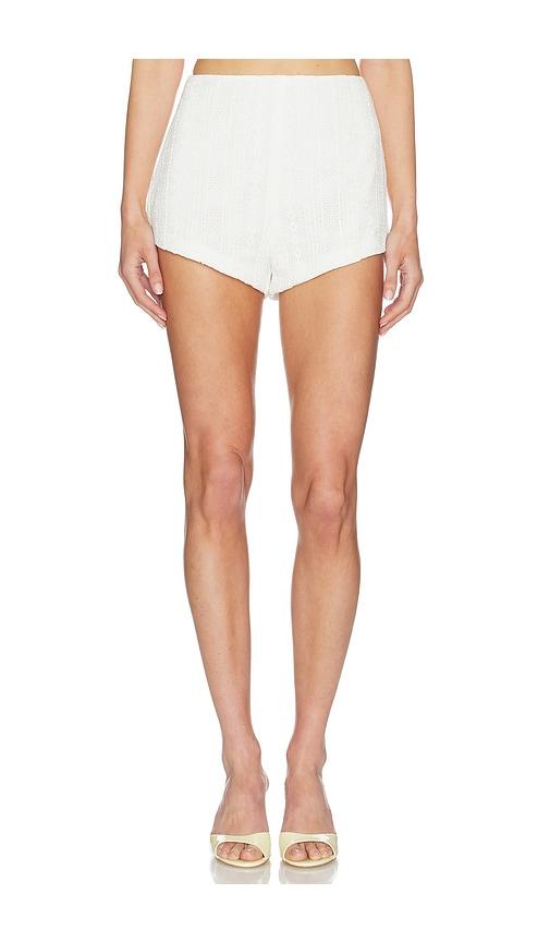 Amanda Uprichard x REVOLVE Brynely Short in Ivory by AMANDA UPRICHARD