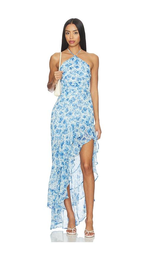 Amanda Uprichard x REVOLVE Carlina Dress in Blue by AMANDA UPRICHARD