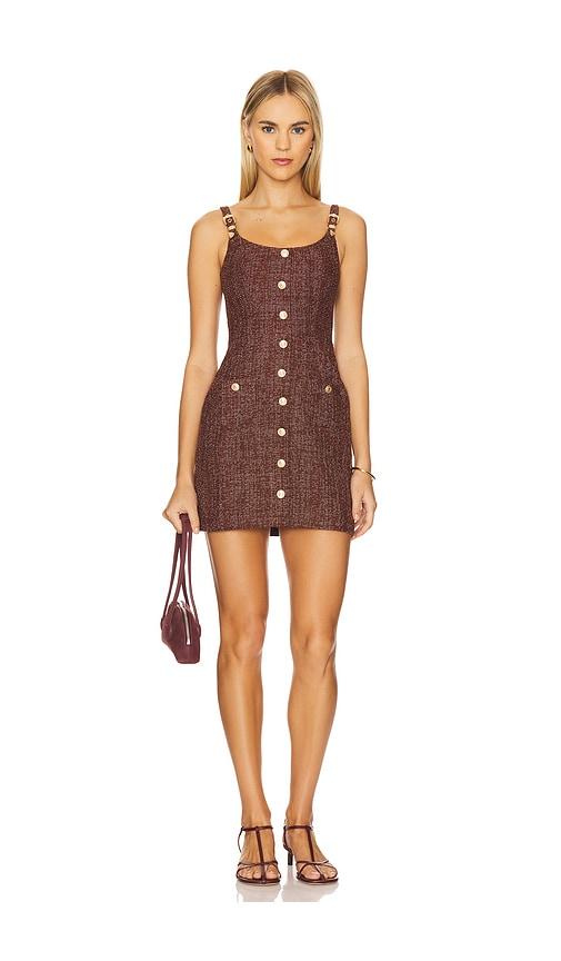 Amanda Uprichard x REVOLVE Finley Dress in Chocolate by AMANDA UPRICHARD