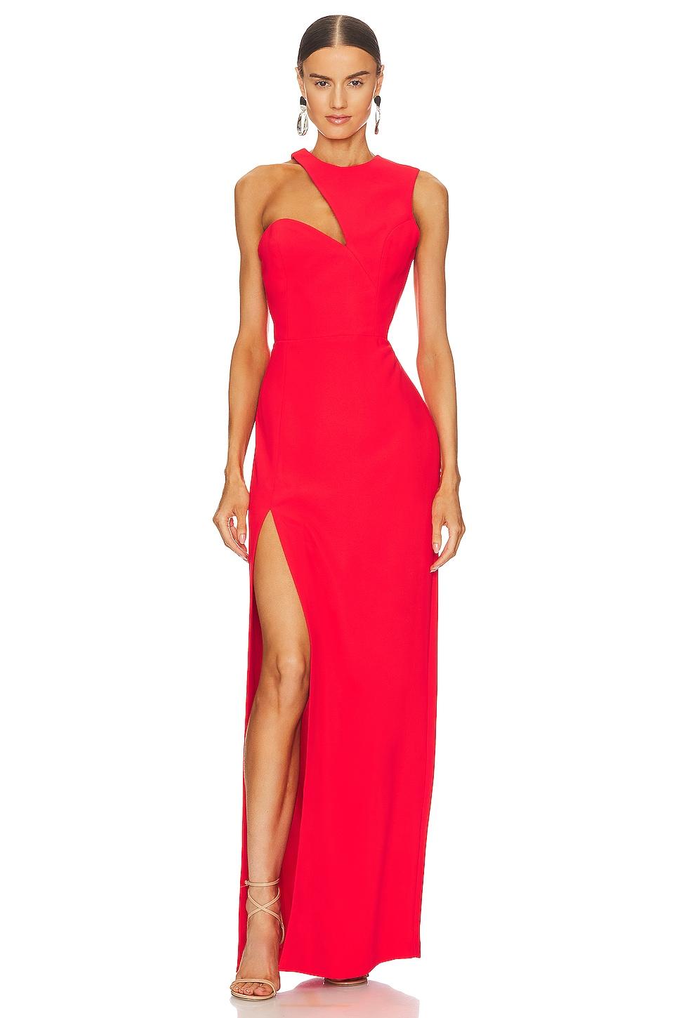 Amanda Uprichard x REVOLVE Gilda Gown in Red by AMANDA UPRICHARD