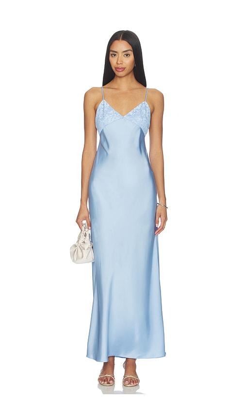 Amanda Uprichard x REVOLVE Hazel Gown in Baby Blue by AMANDA UPRICHARD