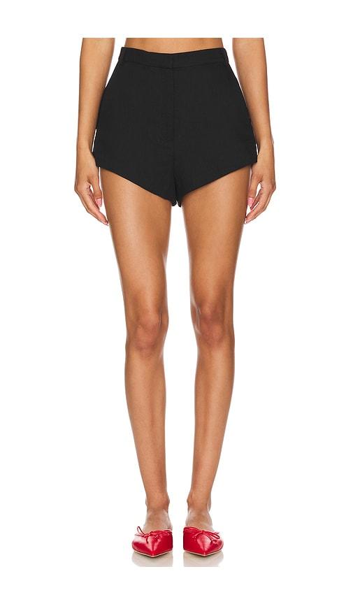 Amanda Uprichard x REVOLVE Kelso Shorts in Black by AMANDA UPRICHARD