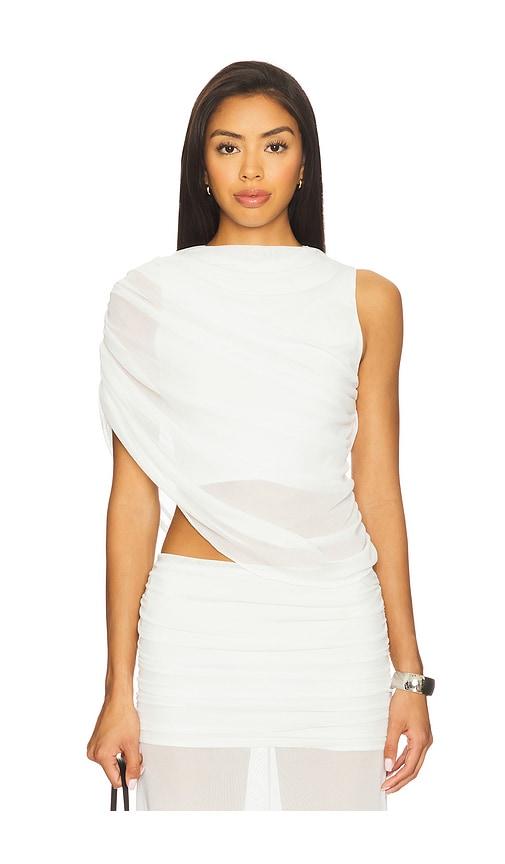 Amanda Uprichard x REVOLVE Leo Top in Ivory by AMANDA UPRICHARD