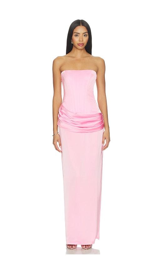 Amanda Uprichard x REVOLVE Rue Gown in Pink by AMANDA UPRICHARD