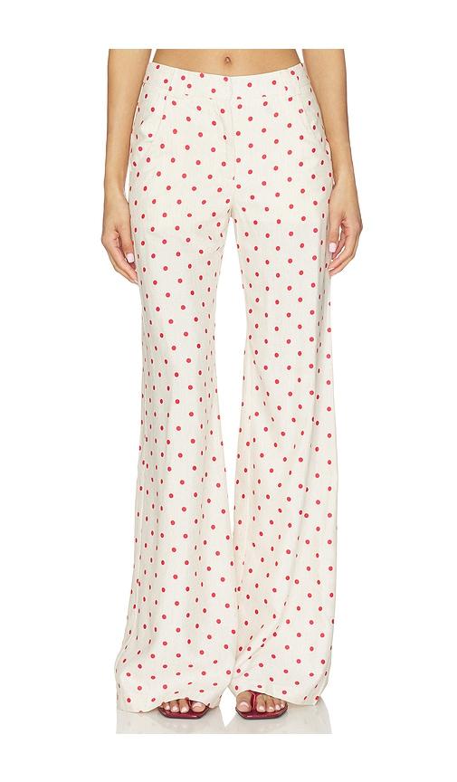 Amanda Uprichard x REVOLVE Saddler Pants in Beige by AMANDA UPRICHARD