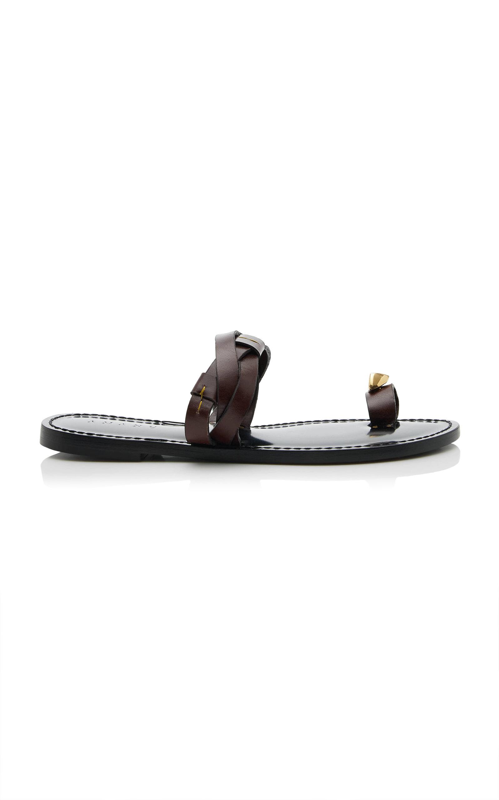 AMANU The Lagos Leather Sandals - Moda Operandi by AMANU