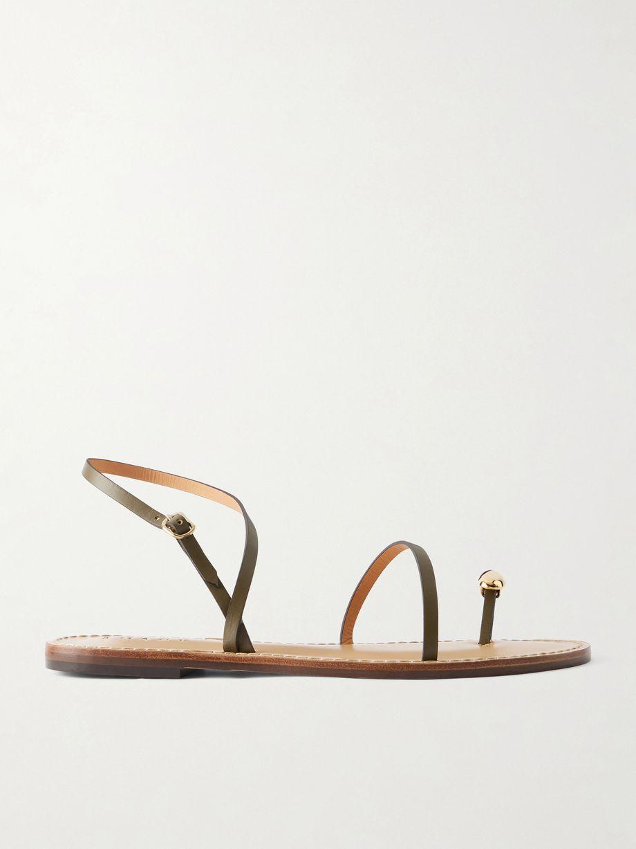 The Marrakech embellished leather flats by AMANU