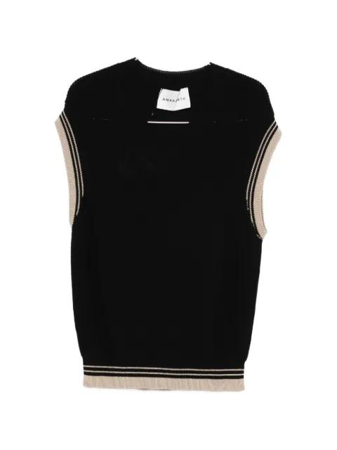V-neck vest by AMARANTO