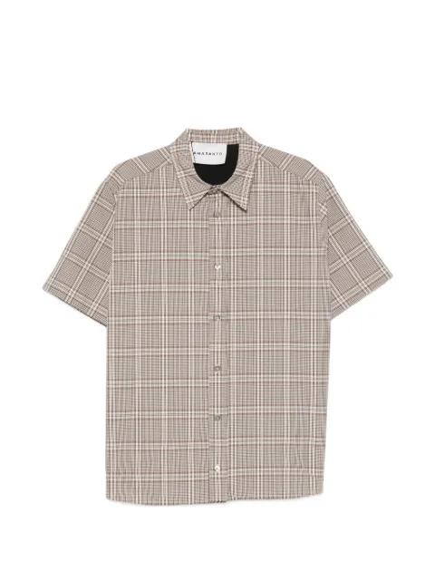 checked short-sleeve shirt by AMARANTO