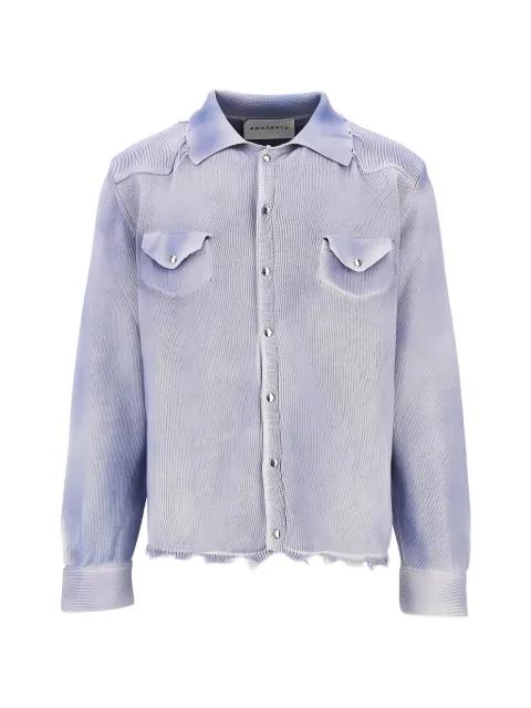 distressed-effect cardigan by AMARANTO
