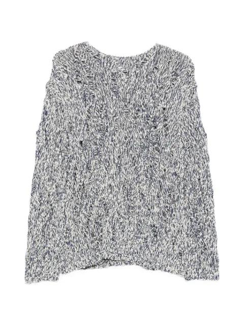 distressed-effect sweater by AMARANTO