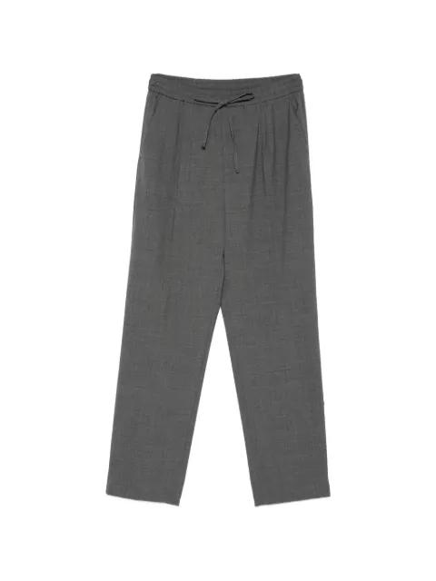 drawstring-fastening pleated trousers by AMARANTO