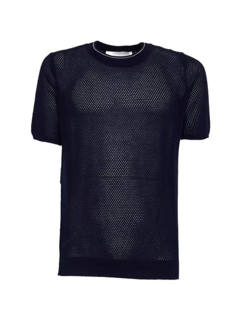 openwork detail T-shirt by AMARANTO