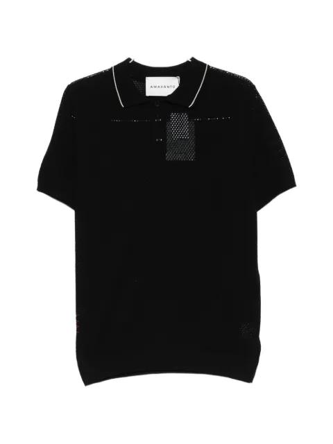perforated polo shirt by AMARANTO