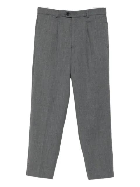 pleated-front trousers by AMARANTO
