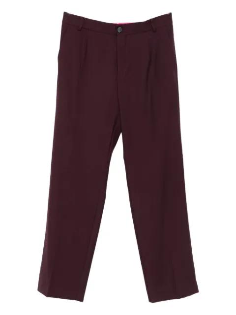 pleated straight-leg trousers by AMARANTO