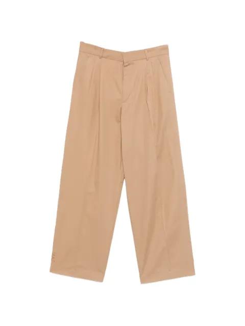 pleated straight-leg trousers by AMARANTO