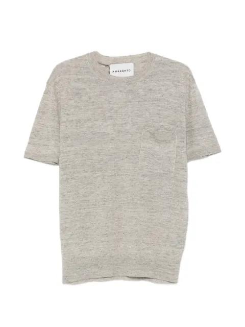 ribbed short-sleeve T-shirt by AMARANTO