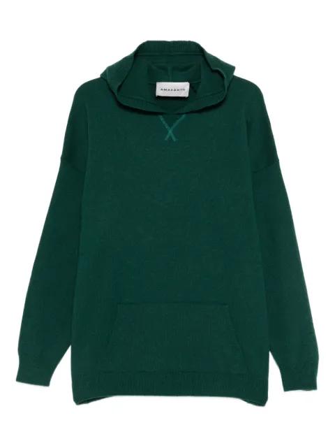 wool hoodie by AMARANTO