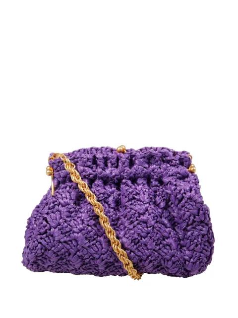 Raviolo woven-design clutch bag by AMATO DANIELE