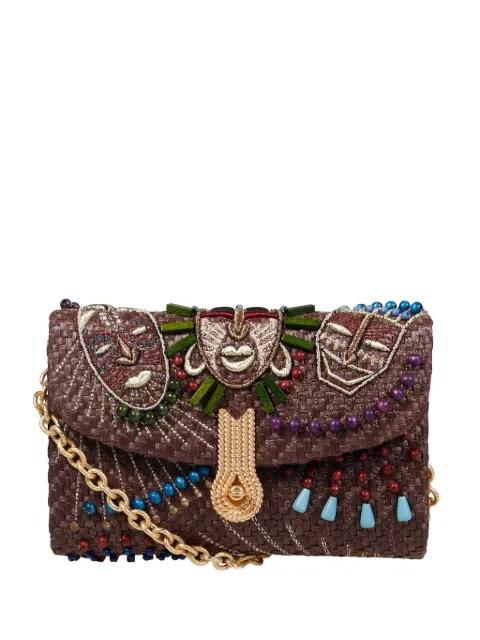 beaded-embellishment cross body bag by AMATO DANIELE