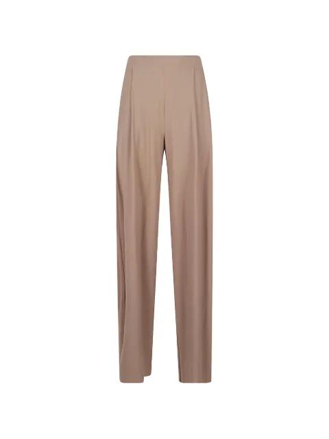 Kris pleated wide-leg trousers by AMAZUIN