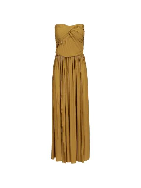 Tayla ruched maxi skirt by AMAZUIN