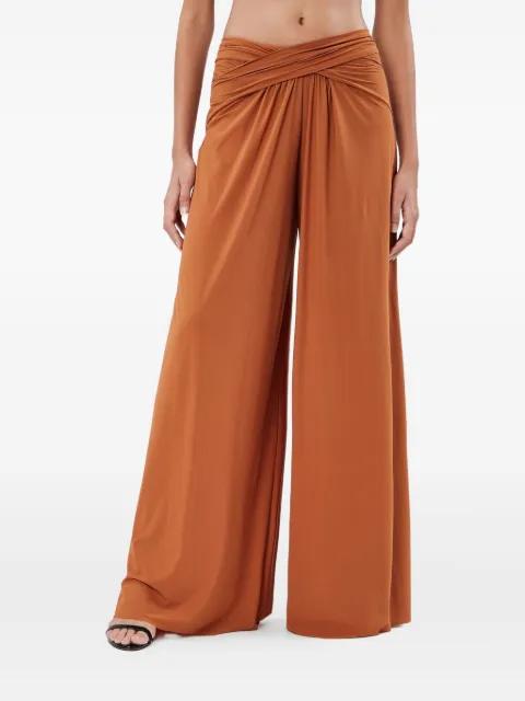 cross-waist pants by AMAZUIN
