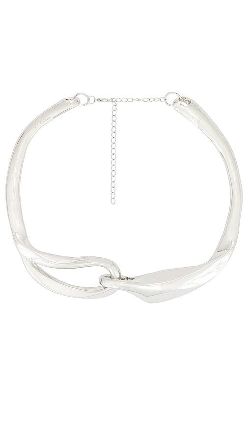 Amber Sceats Choker in Metallic Silver by AMBER SCEATS