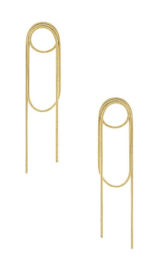 Amber Sceats Fletcher Earrings in Metallic Gold by AMBER SCEATS
