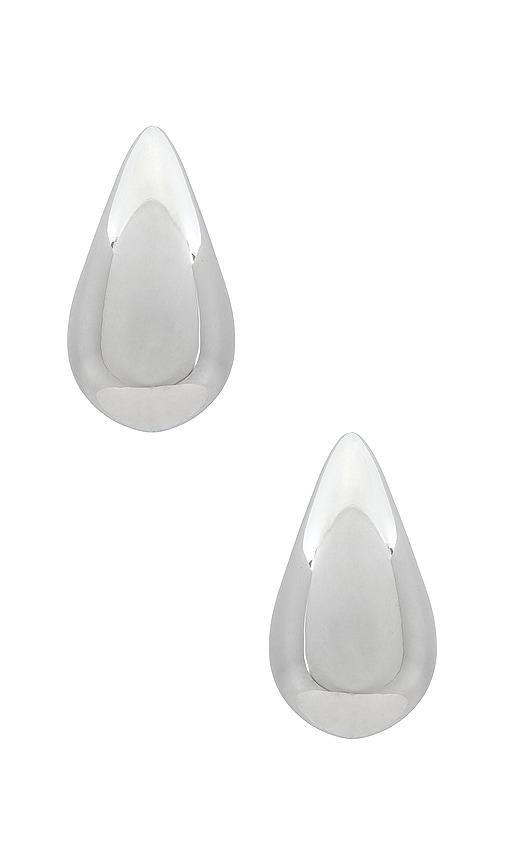 Amber Sceats Lila Earrings in Metallic Silver by AMBER SCEATS