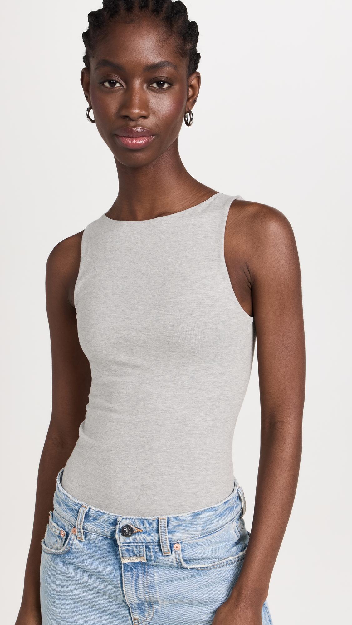 High Neck Tank Thong Bodysuit by AMBITIONIST