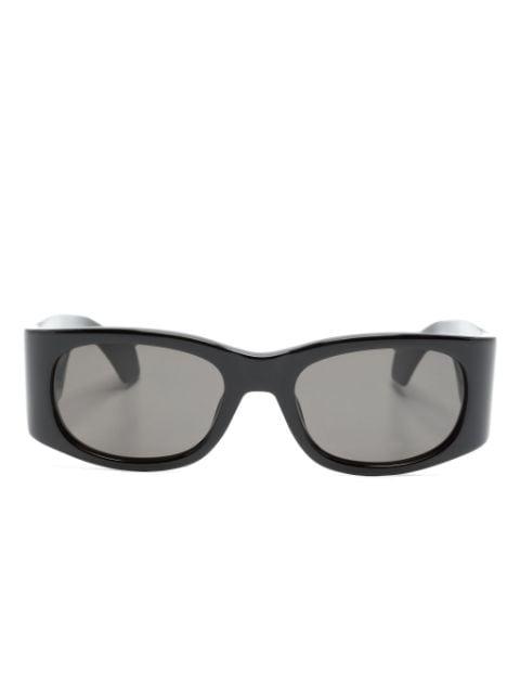 logo-print oval-frame sunglasses by AMBUSH EYEWEAR