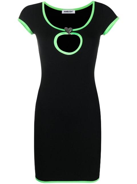 Heart Hole T-shirt dress by AMBUSH