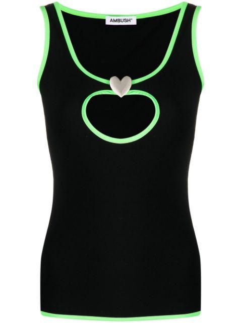 Heart Hole tank top by AMBUSH