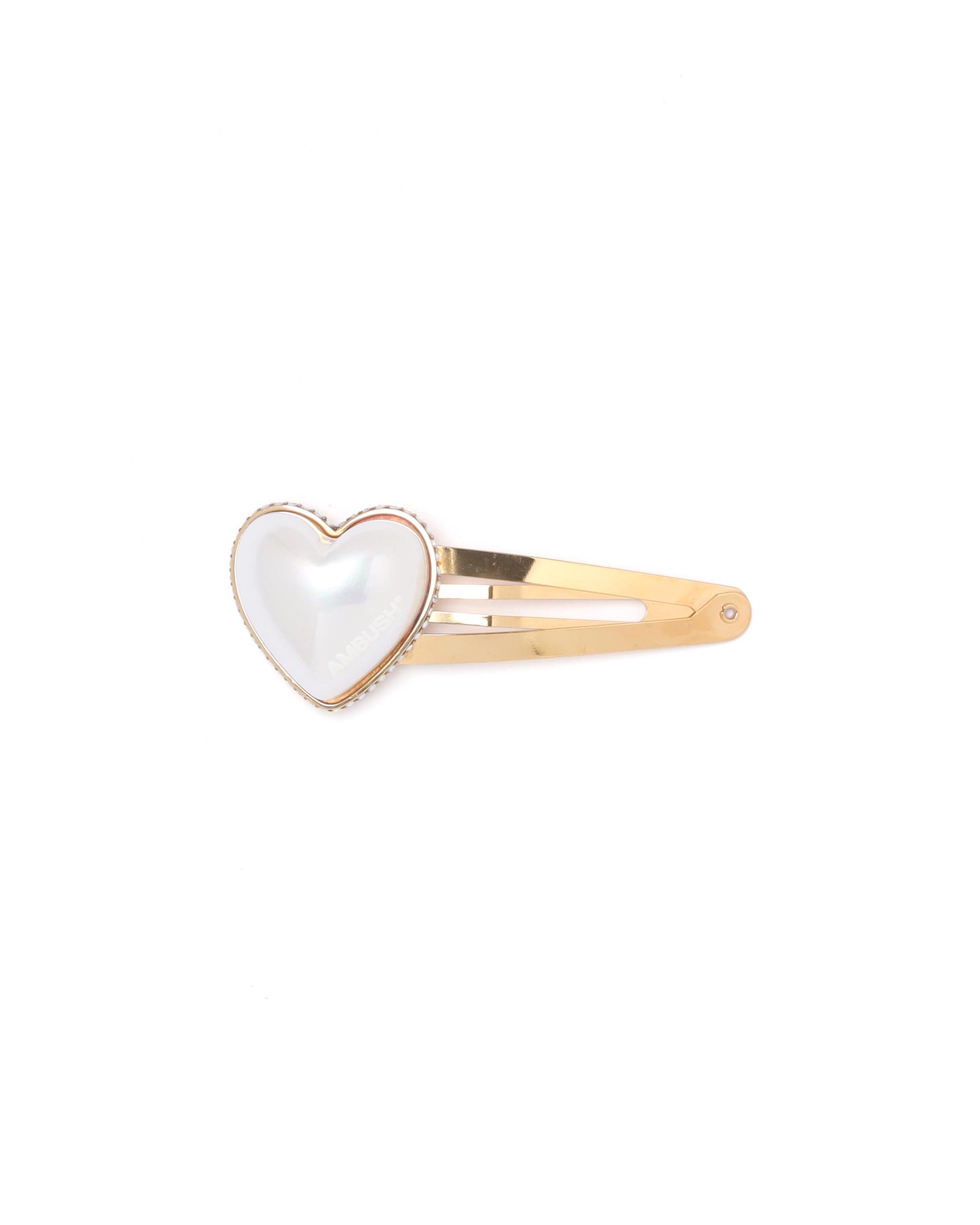 Pearl heart hair clip by AMBUSH