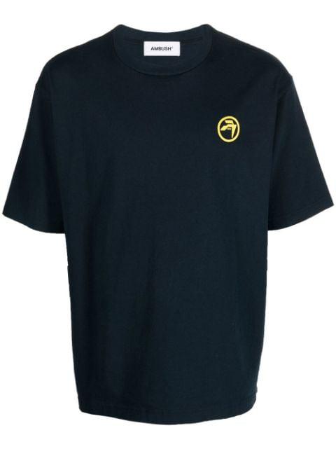 Records-print cotton T-shirt by AMBUSH