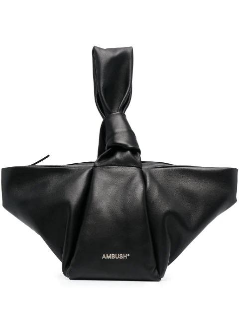 Twist knot-detail tote by AMBUSH