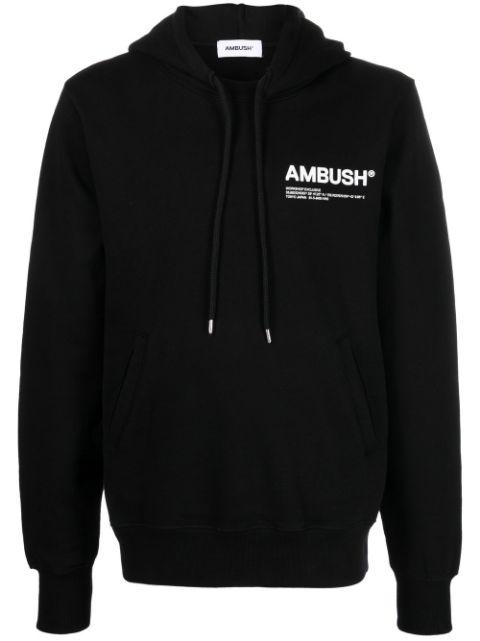 WKSP logo-print hoodie by AMBUSH