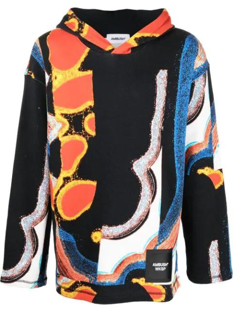 abstract-print hoodie by AMBUSH