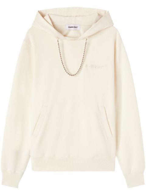 ball-chain organic cotton hoodie by AMBUSH
