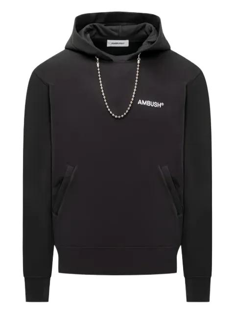 chain-embellisment hoodie by AMBUSH