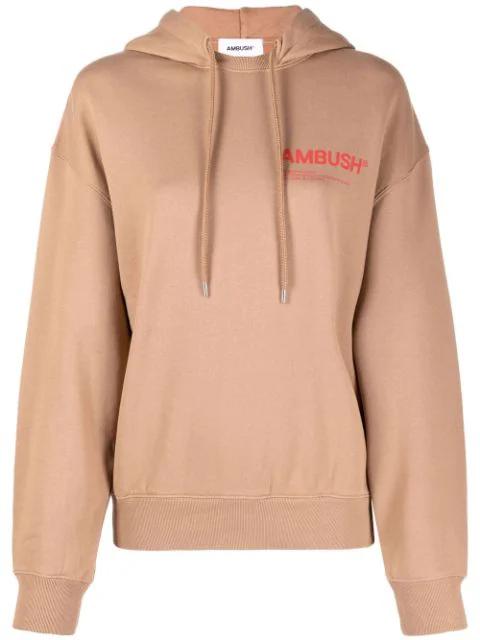 chest logo-print hoodie by AMBUSH