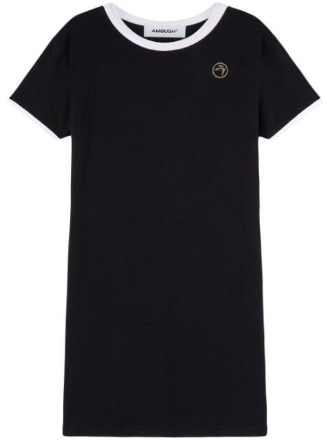 contrast-trim ribbed minidress by AMBUSH